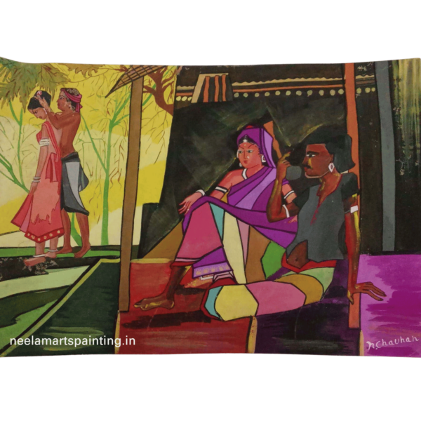 Village Couple Painting