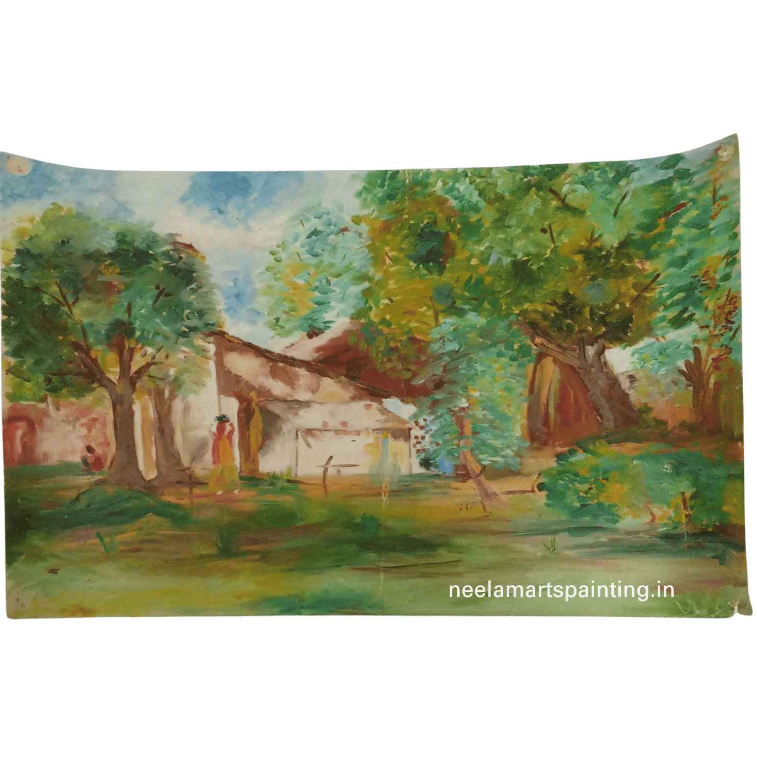 Village Landscape Painting