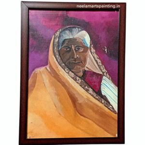 Old Women Painting Portrait