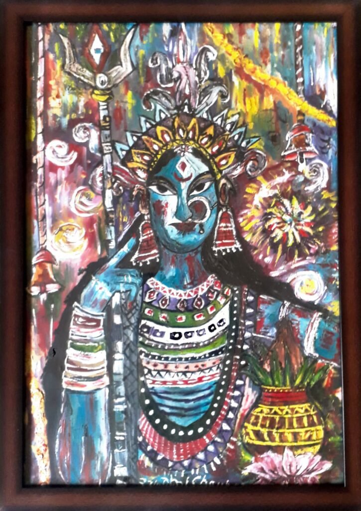 Durga Mata Painting With frame